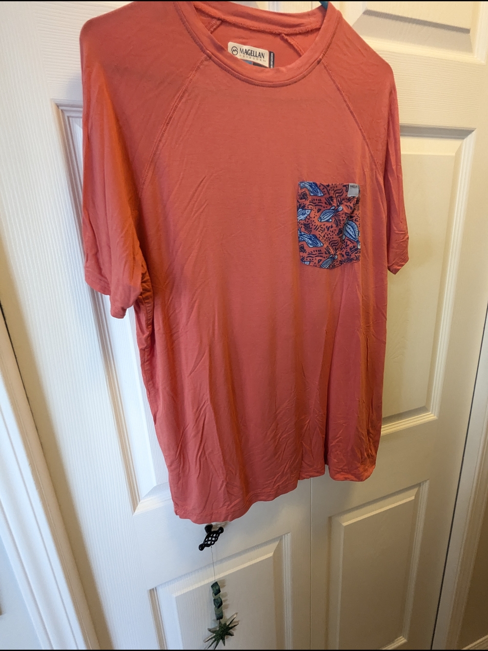 Magellan Outdoors Men's Coral Pocket Short Sleeve Top